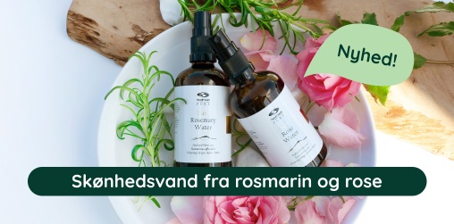 Nyheder fra PURE: Rosmarinvand og rosenvand